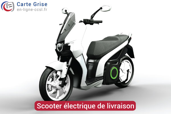Scooter électrique de livraison et carte grise