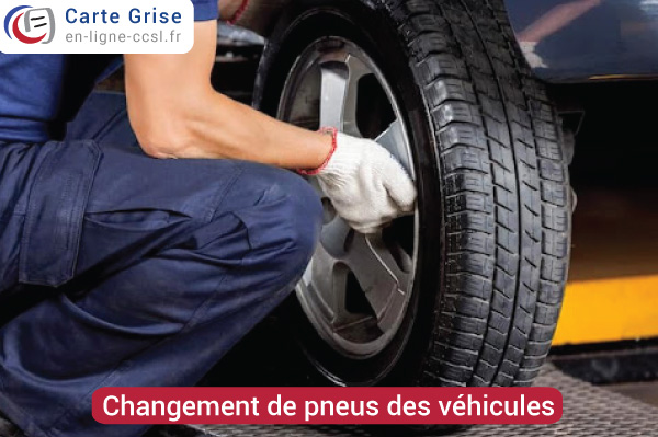 Changement de pneus véhicules