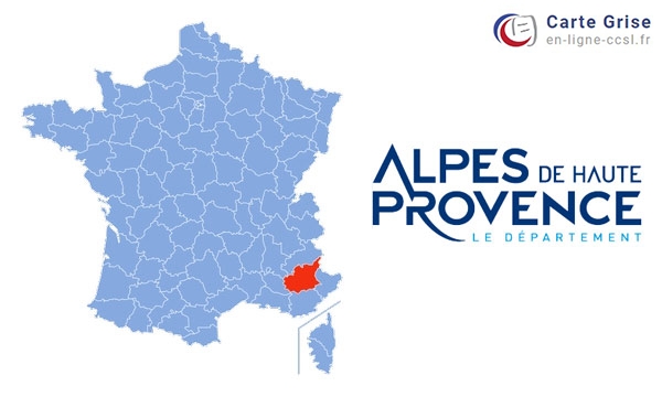 Carte Grise dans les Alpes de Hautes-Provence